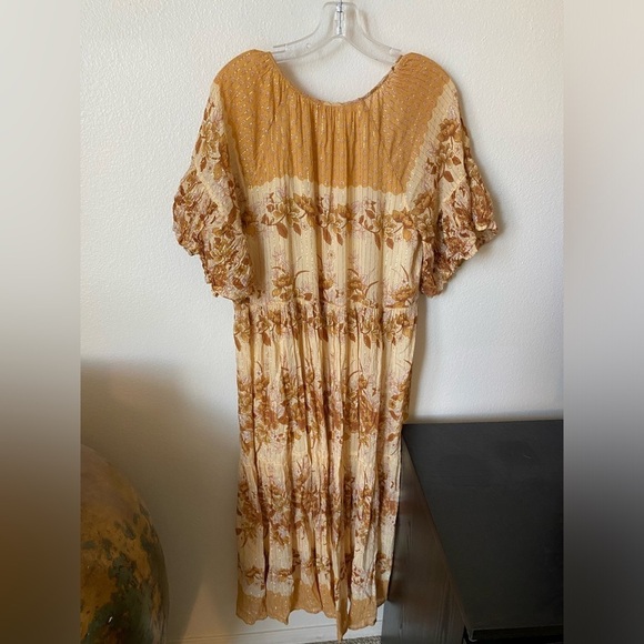 Spell and the Gypsy Coco Lei Mumu Dress in Burnt Yellow Size S BOHO Bohemian - Picture 5 of 9